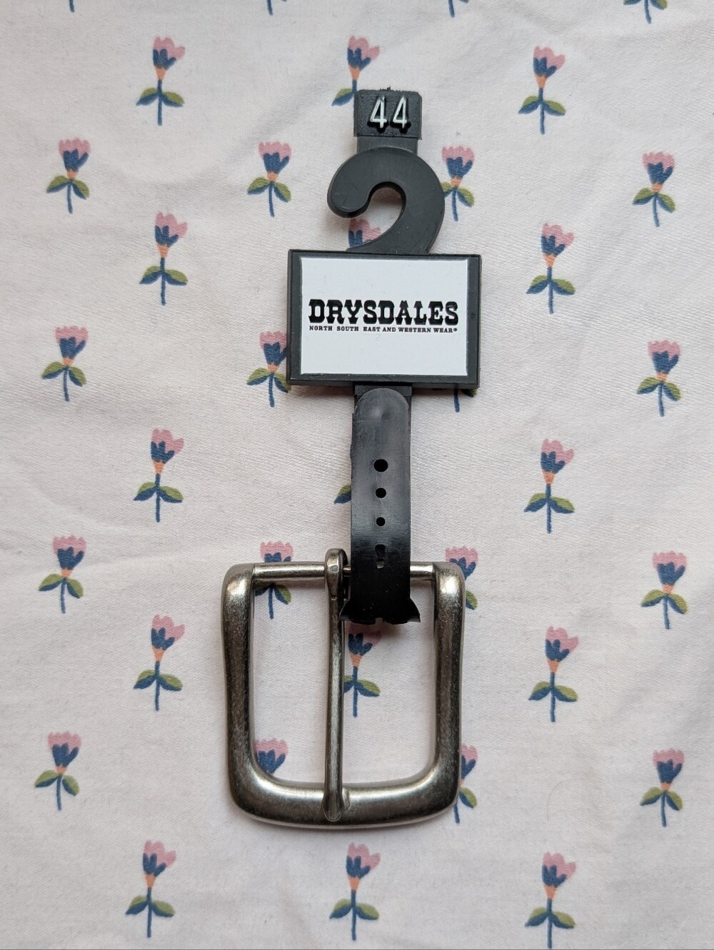 Drysdales silver belt buckle